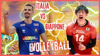 Italia vs Giappone  Volleyball ➤ Olympic Games  PARIS 2024 [upl. by Lenna]