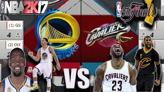 CAVS VS WARRIORS NBA FINALS SIMULATED IN NBA2K17 [upl. by Elrahc708]