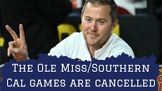 Ole MissSouthern Cal cancel home and home series  Rebel Report LIVE [upl. by Rfinnej543]