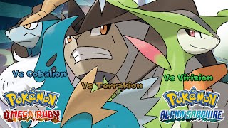 Pokémon Omega Ruby amp Alpha Sapphire  Cobalion Virizion amp Terrakion Battle Music HQ [upl. by Adabel]