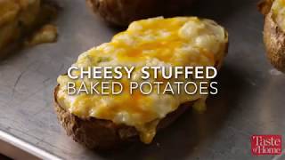 Cheesy Stuffed Baked Potatoes [upl. by Nomaid]