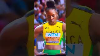 Shericka Jackson ￼Destroyed 200M Semifinal In Budapest [upl. by Nylanna]