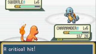 Pokemon Fire Red  First Battle vs Rival Gary [upl. by Nafri324]