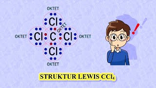 STRUKTUR LEWIS CCl4 [upl. by Kcirnek]