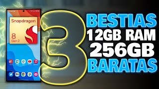 3 TELÉFONOS ALTA GAMA con 12GB RAM REALES Y 256GB ¡LOS MAS BARATOS EN 2024 🏆 [upl. by Alleuol]