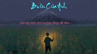 Buồn Của Anh  Vũ Duy Khánh  Lyrics video [upl. by Ainirtak]