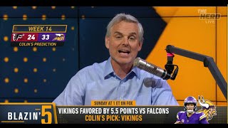 THE HERD  Colin Cowherd CONFIDENT Minnesota Vikings Will ROLL Atlanta  NFL [upl. by Norvall]