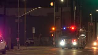 LAPD Responding to Riots with LASD prison bus [upl. by Nylarat]