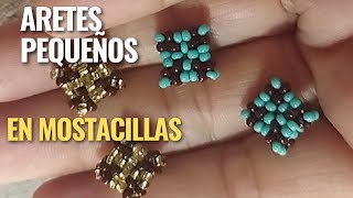 ✅ Cómo tejer aretes en mostacillas fácil paso a paso [upl. by Ellainad978]