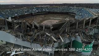 Pontiac Silverdome Implosion [upl. by Enyamrahc393]