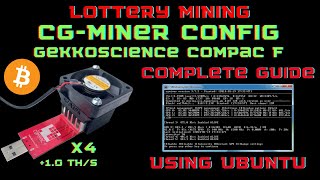 Mining with Compac F  CGMINER and CKPOOL Configuration  FULL GUIDE with EXPLANATION and OVERCLOCK [upl. by Eseneg]