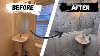 How to install peel and stick wallpaper renter friendly [upl. by Wagner823]