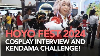 HoYo FEST 2024 Philippines Cosplayer Interview and Kendama Challenge [upl. by Brendin]