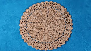 Super easy crochet coaster tutorial free pattern [upl. by Adliwa]