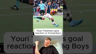 Youri Tielemans goal reaction vs Young Boys avfc championsleague youngboys tielemans reaction [upl. by Sorci]