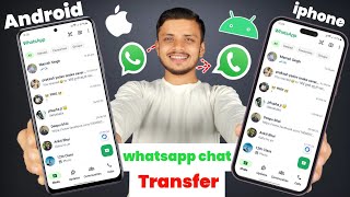 How to transfer whatsapp chats from android to iphone WhatsApp chat transfer from android to iPhone [upl. by Eliason387]