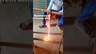 Resistance of Nichrome wire education viralvideo nichromewire windows experiment [upl. by Edrock452]