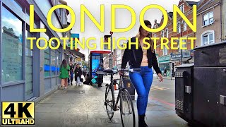 Tooting Bec high street walking tour  Tooting Broadway  London walk 4K [upl. by Karlik450]