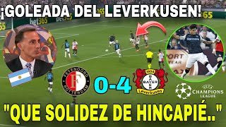 Prensa ARGENTINA 🇦🇷 quotDESTACA a PIERO HINCAPIÉ vs Feyenoordquot ¡CALIDAD de Piero 🇪🇨 [upl. by Knepper]