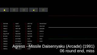 Agress  Missile Daisenryaku Arcade  track 06 round end miss [upl. by Anan305]