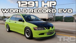 Mitsubishi Evo World Record 1291HP  quotThe Family Sedanquot [upl. by Cassius941]