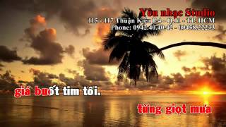 KARAOKE HD Lặng Yên Beat Thùy Chi YouTube [upl. by Aratnahs]