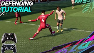 FIFA 21 DEFENDING TUTORIAL  How to defend effectively  BEST Way To TACKLE JOCKEY amp CONTAIN [upl. by Amado]