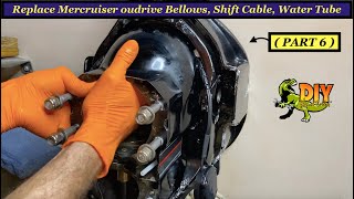 Replace Mercruiser alpha one gen 12 outdrive Bellows  PART 6 [upl. by Alysoun261]