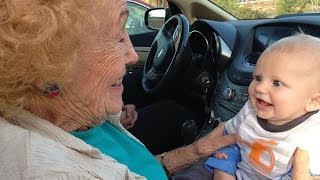 Great Grandma Meets Her Newest Great Grandson [upl. by Tamara]