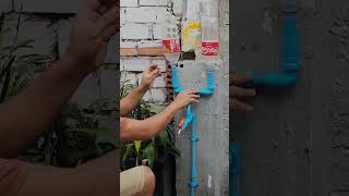 Technique to fix PVC pipe faucet low water pressure shorts [upl. by Eahsal]