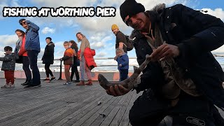 Fishing at Worthing pier  mixed bag  Fishing With Jack  Sea Fishing  UK Fishing  Beach Fishing [upl. by Bobbie]