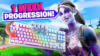 1 WEEK Fortnite Keyboard and Mouse Progression Controller to KBM [upl. by Auberon]