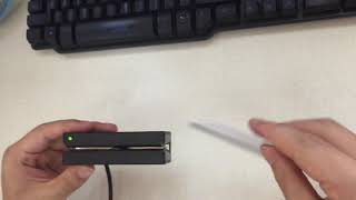 MSR100 magnetic card reader test [upl. by Zoarah]