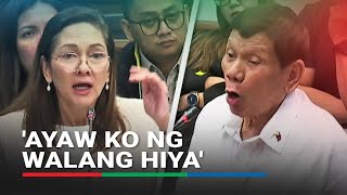 Walang hiya talaga ako Duterte tells Hontiveros after apologizing calling her sensitive [upl. by Pega]