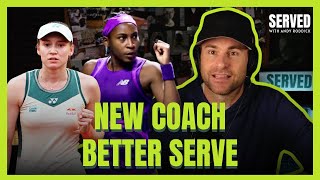 Roddick Talks Rybakinas New Coach amp Coco Gauffs Serve [upl. by Valene554]