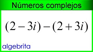 Resta de números complejos en su forma rectangular 333 [upl. by Ailina]