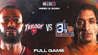 2024 BIG3 Week 3  Trilogy vs 3s Company  Michael Beasley takes on Earl Clark [upl. by Ynez]