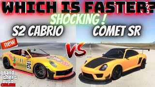 COMET S2 CABRIO VS COMET SR GTA Online  Which is Faster [upl. by Nicholl]