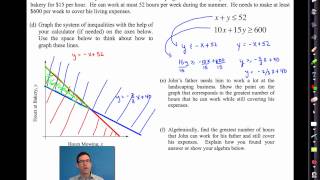 Common Core Algebra IUnit 5Lesson 8Modeling with Systems of Inequalities [upl. by Jessalyn]