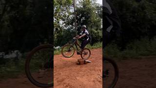 Jumping on a ramp🤯🫡 cycle mtb trending stunt 😱￼🫣🤠 don’t try☠️😰😨 [upl. by Kent440]