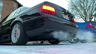 740i exhaust cold start Vibrant Performance Streetpower mufflers [upl. by Anaoy]