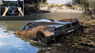 Rebuilding Pagani Huayra BC Forza Horizon 5 Logitech G29 Stering Wheel Gameplay [upl. by Irtak]