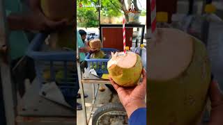 Worth tender coconut shop food karaikalbeach foodie karaikal biriyani streetfood biriyani [upl. by Chappelka]