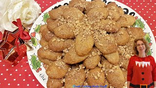 Finikia  Melomakarona BEST EVER Xmas Honey Cookies by Yiayia Deppy  Φινίκια [upl. by Menken]