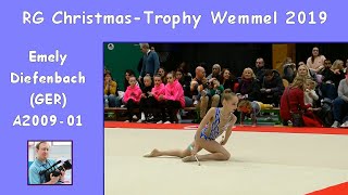 Emely Diefenbach GER  A2009 01  Christmas Trophy Wemmel 2019 [upl. by Aloibaf]