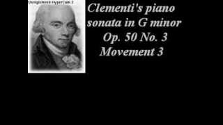 Clementis piano sonata Op 50 No 3 in G minor quotDidone abbandonataquot Mov 3 [upl. by Swanhildas]