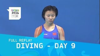 Diving  Day 9 Womens 3m springboard Final  Full Replay  Nanjing 2014 Youth Olympic Games [upl. by Coppock]