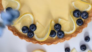 Creamy Lemon Tart Recipe  Delicious Homemade Dessert Tutorial [upl. by Elesig399]