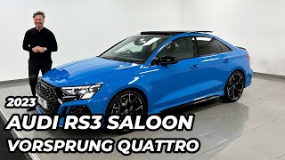 2023 Audi RS3 Saloon Vorsprung Quattro [upl. by Enicul]