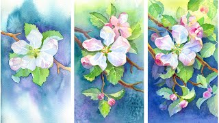 HOW TO PAINT WATERCOLOR BACKGROUNDS 🎨 3 Tips  3 Exercises [upl. by Arhat]